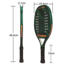Beach Tennis Camewin Original Light Carbon Fiber and Glass Fibre Racket Professional Racket with Launch Protective Cover