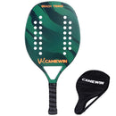Beach Tennis Camewin Original Light Carbon Fiber and Glass Fibre Racket Professional Racket with Launch Protective Cover