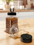 Kit 6 Pots Seasoning Double Dizing Lid 220ml Seasoning and Spices