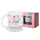 Caneca Presente Mãe Lembrancinha 330ml Café Chá Vidro- Dolce Home