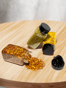 Kit 6 Pots Seasoning Double Dizing Lid 220ml Seasoning and Spices