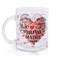 Caneca Presente Mãe Lembrancinha 330ml Café Chá Vidro- Dolce Home