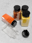 Kit 6 Pots Seasoning Double Dizing Lid 220ml Seasoning and Spices