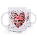 Caneca Presente Mãe Lembrancinha 330ml Café Chá Vidro- Dolce Home