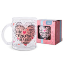 Caneca Presente Mãe Lembrancinha 330ml Café Chá Vidro- Dolce Home