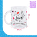 Caneca Presente Mãe Lembrancinha 330ml Café Chá Vidro- Dolce Home