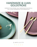 European Luxurious Gold Rim Ceramics Coffee Cups And Saucers Spoon Sets With Gift Box Tea Soy Milk Breakfast Mugs Dessert Plate