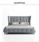 RAMA DYMASTY genuine leather soft bed modern design bed bett, cama fashion king/queen size bedroom furniture