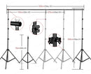 2.6X3M Photography Kit Photo Studio Softbox With Backdrops Tripod Non-Woven Fabric Suitable For Photos Home Photo Graphy