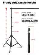 2.6X3M Photography Kit Photo Studio Softbox With Backdrops Tripod Non-Woven Fabric Suitable For Photos Home Photo Graphy