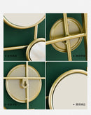 European-style round combination wall decoration mirror wall hanging creative bedroom living room sofa background wall pendant