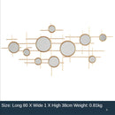 European-style round combination wall decoration mirror wall hanging creative bedroom living room sofa background wall pendant