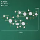 European-style round combination wall decoration mirror wall hanging creative bedroom living room sofa background wall pendant