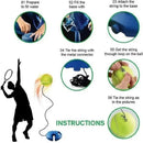 Professional Tennis Training Aids Bases With Elastic Rope Ball Practice Self-Duty Rebound Tennis Trainer Tennis Practice Tool