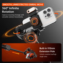 Hohem Official iSteady M7 Smartphone Stabilizer Ai Face Tracking 3-Axis Phone Gimbal Built-in Selfie Stick iPhone/Android Gimbal