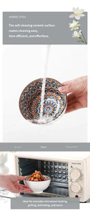 3Pcs Ceramic Bowl Set 4.5-Inch Rice Bowl Microwave Safe Home Dinning & Restaurant High Quality Ceramic Soup Bowl Set