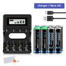 CITYORK 1.5V AA Li ion Rechargeable Battery 3000mWh 1.5 V AA Lithium ion Rechargeable Batteries With1.5V AA AAA Battery Charger