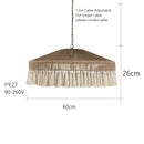 Nordic LED Chandelier Chandelier With Tassels For Bedroom Living Room Kitchen Shop Handmade Rustic Pendant Lamps