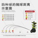 TS02 tennis ball throwing machine serve machine tennis multi-ball portable trainer indoor and outdoor