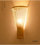 Modern Chinese Handwoven Creative Bamboo Art Wall Lamp Bamboo Art Modern Simple Bedroom Bedside Wall Lamp Aisle Bamboo Wall Lamp