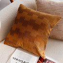 30x50/45x45CM Light Luxury Throw Pillow Cover Brown French Stamping Waist Cushion Cover Decor Home Decorative Pillowcase