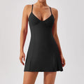 Fitness Suits Yoga Jumpsuits with Chest Pads Tennis Running Short Skirts Sportswear for Women Gym Sports Sets Workout Bodysuits