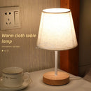 Desk Lamp Fabric Shade Bedroom Bedside Table Night Light Creative Nordic Style Decorative Lighting For Home Interior Design Led