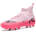 Pink Soccer Shoes Men Kids Professional Society Original Football Boots Outdoor Non-Slip Futsal Trainning Sneakers Size 33-46