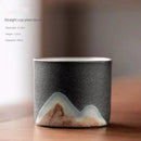 Creative Handmade Exquisite Coffee Cup Vintage Coffee Cup With Wooden Handle Mug Cups Mugs Drinkware Kitchen Dining Bar Home