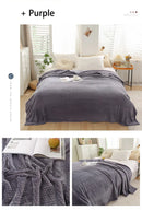 Coral Fleece Blankets For Beds 300gsm Spring Summer Soft Fluffy Faux Fur Mink Throw Solid Sofa Cover Bedspread Plaid Blankets