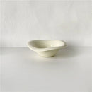 Ins Ceramic Saucer Korean Style Dessert Yogurt Oats Bowl Cream Color Fruit Salad Container Food Display Plate Kitchen Utensils