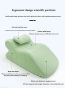 Face Down Pillow Home Massage Pillow Comfortable Ergonomic Bed Wedge Support Pillow Cushion with Neck Support for Sleeping