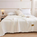 100% Bamboo Fiber Blanket Cooling Antibacterial Towel Quilt Summer Solid Color Bedding For Children Single Double Bed Blanket