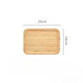 Japanese-Style Wooden Tray Oak Afternoon Tea Dessert Plate Pastry Wooden Dish Kitchen Storage Tray