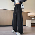 Sports Pants for Women Spring Autumn New Style High-waisted Slim Loose Wide-leg Versatile Casual Sweatpants