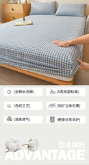 Yarn Dyed Minimalism Stripes Percale Cotton Fitted Sheet