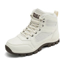 Women Sports Shoes White Casual Non Slip Running Shoes Outdoor Hiking Climbing Waterproof Breathable Lace Up Platform Sneakers
