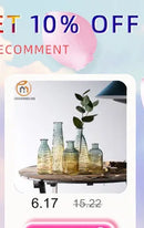 Modern Living Room Glass Vase Desktop Flower Vases For Homes Arrangement Container Decorations Bedroom Gold Decor