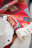 Bohemian Round Tablecloth Geometric Jacquard Cotton Tablecloth Dining Table Tabletop Decor Living Room Bedroom Decoration