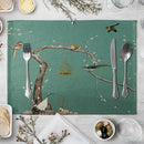 1PC Flower Individuales Placemat For Dining Table Coaster Plum Blossom Home Decoration Accessories Modern Mat Pad