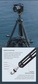 Ulanzi FALCAM TreeRoot Quick Lock Travel Tripod (R141K-320P) Solid Swift Tripod Reuleaux Triangle Tub Carbon Fiber Tripod