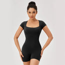 Women Summer Gym Workout jumpsuit One-Piece Short Yoga Clothes Push Up Workout Clothes Fitness Sports Bodysuit Yoga Suit