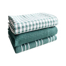 3-Pack Upgrade Tea Towels, Nordic Style Cotton Absorbent Kitchen Towel Napkins for Dish Drying, Hand Drying, Multi-Purpose Cloth