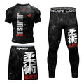 MMA Compression Fitness Wear Men Jiu Jitsu Rashguard Sportsuit Muay Thai MMA Shorts Rash Guard Boxing Shirts Bjj Gym Clothing