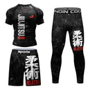 MMA Compression Fitness Wear Men Jiu Jitsu Rashguard Sportsuit Muay Thai MMA Shorts Rash Guard Boxing Shirts Bjj Gym Clothing