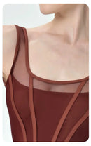 Retro Ballet Leotard Women New Design Spliced Gymnastics Bodysuit Dance wear Adult Elegant Female Yoga Clothing