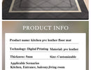 Kitchen Carpet Waterproof Floor Mat Pvc Leather Oil-proof Foot Mats Non-slip Long Carpets British Style Home Decor Rugs 주방러그