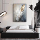 Modern Feathers Abstrac T Art Canvas Painting Posters and Prints Minimalism Wall Art Pictures for Living Room Home Decoration