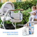 300D Oxford Cloth Insulated Milk Bottle Bag Portable Thermal Tote Nursing Mom Stroller Handle Compatible Universal Fit Baby