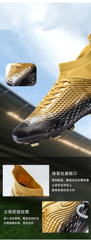Pink Soccer Shoes Men Kids Professional Society Original Football Boots Outdoor Non-Slip Futsal Trainning Sneakers Size 33-46